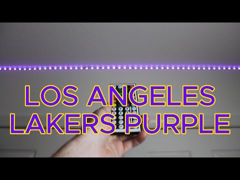 How to make LOS ANGELES LAKERS PURPLE on LED light strips!