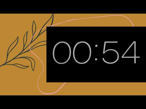 1 Minute Boho Countdown Timer
