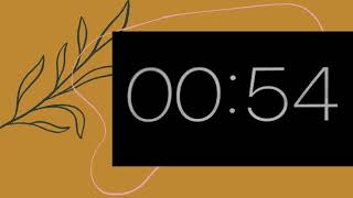 1 Minute Boho Countdown Timer