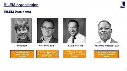 Short presentation of RILEM in Portuguese, November 2025