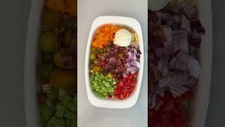 easy pasta salad easyrecipes partyfoods foodshorts pastarecipe pastasaladrecipe pastasalad