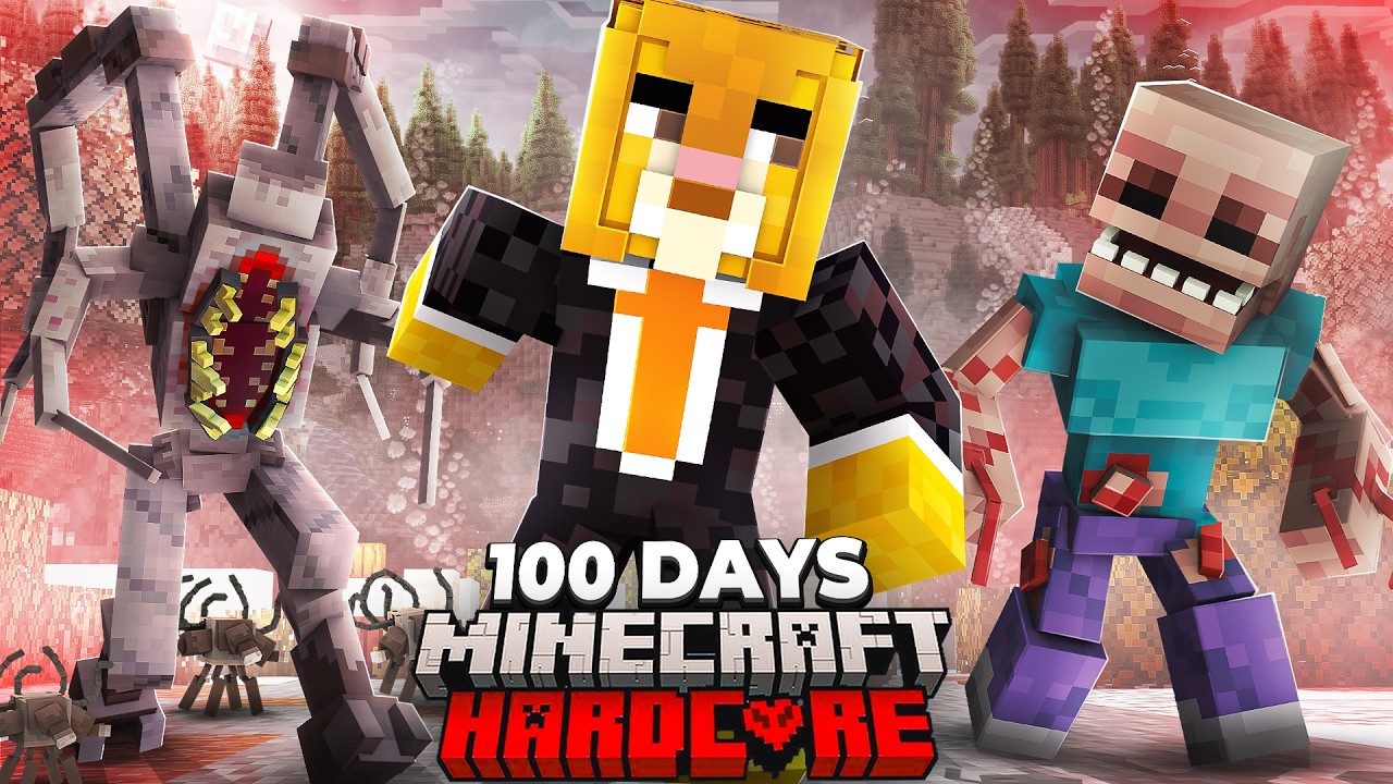 I Spent 100 Days in a PARASITE APOCALYPSE in Hardcore Minecraft
