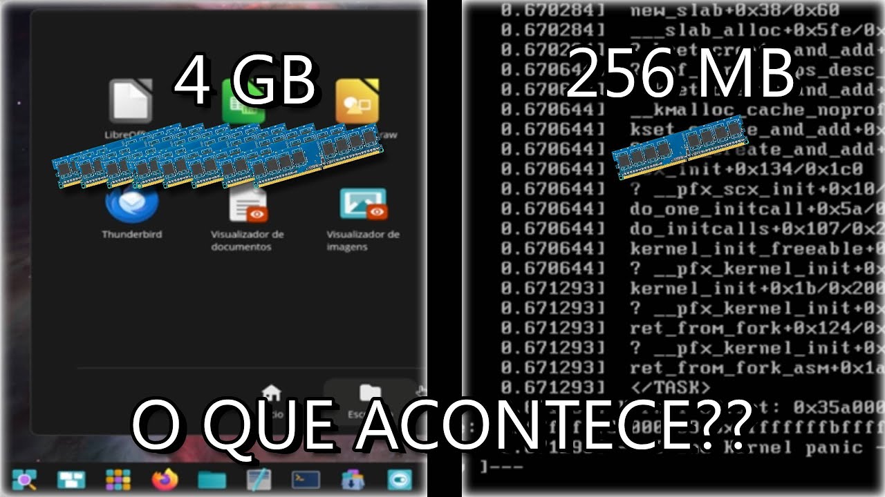 O que acontece se o RAM fica diminundo no Pop!_OS