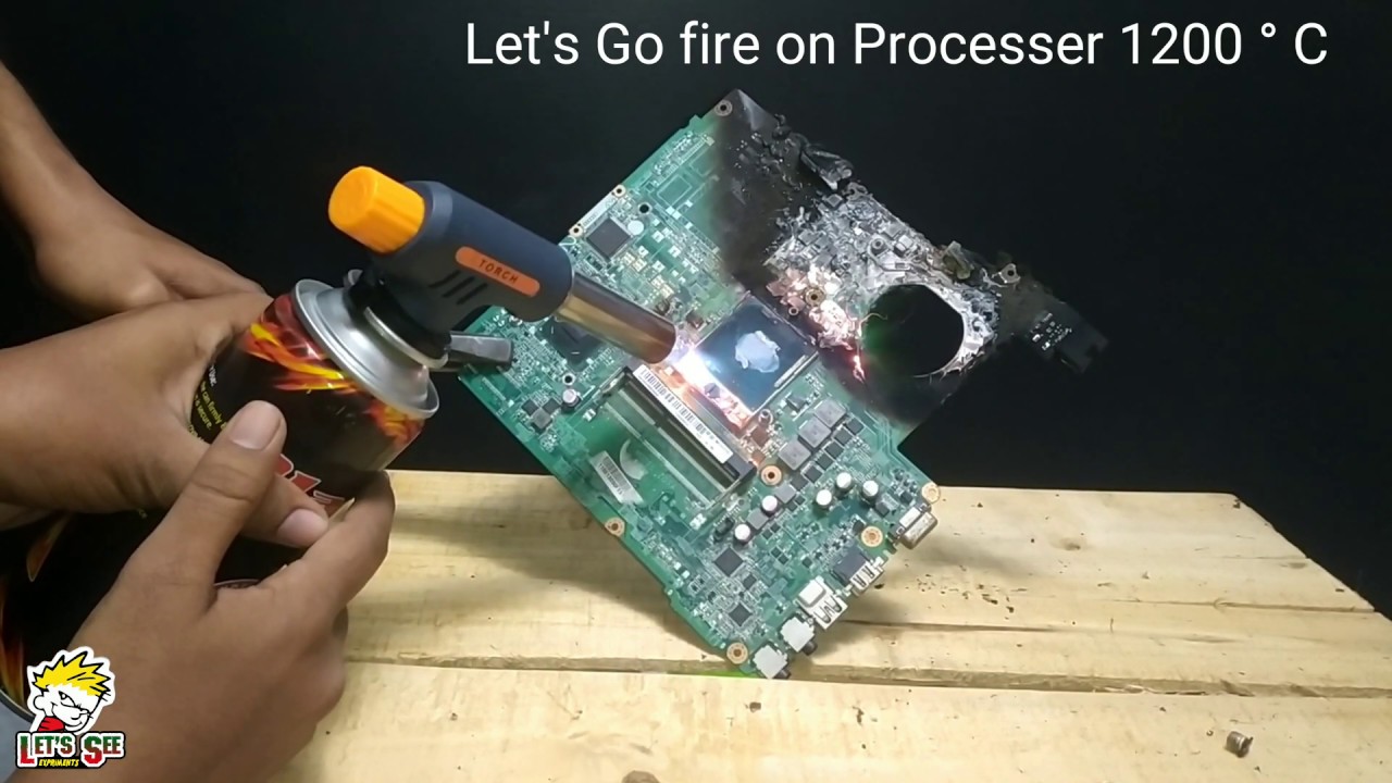 Gas Torch Vs Motherboard ( Laptop ) | Experiment