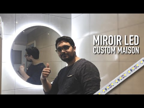 Vidéo: Comment faire un miroir avec des lumières LED ?