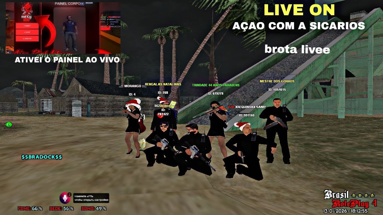 LIVE (ON) BRP4  E  BRP5 /BRASILROLEPLAY #brp #brp4 #samp #gta