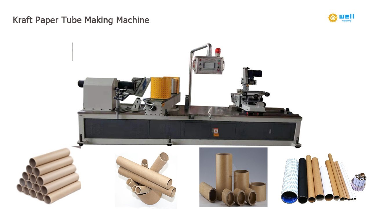 How to make kraft paper tube paper core toilet paper tube making