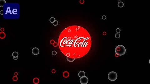 Coca Cola Logo Animation In Adobe After Effects - After Effects Tutorial - No Plugins.