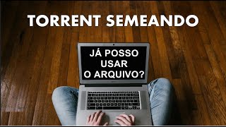 Torrent semeando - Já posso usar o arquivo?