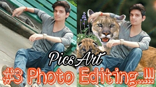 #3 Photoshop Tutorial | Jungle Lion Effect | Photo Editing PicsArt tutorial | Photo Manipulation TvB screenshot 1