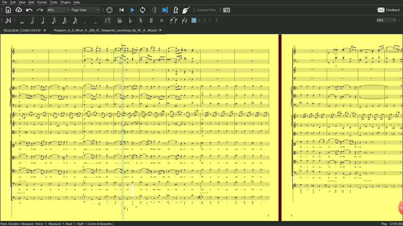 W A Mozart Requiem Mass in D minor K626 Confutatis & Lacrimosa YouTube