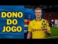 Borussia Dortmund teve o cenário ideal para castigar o Sevilla com Haaland e Sancho