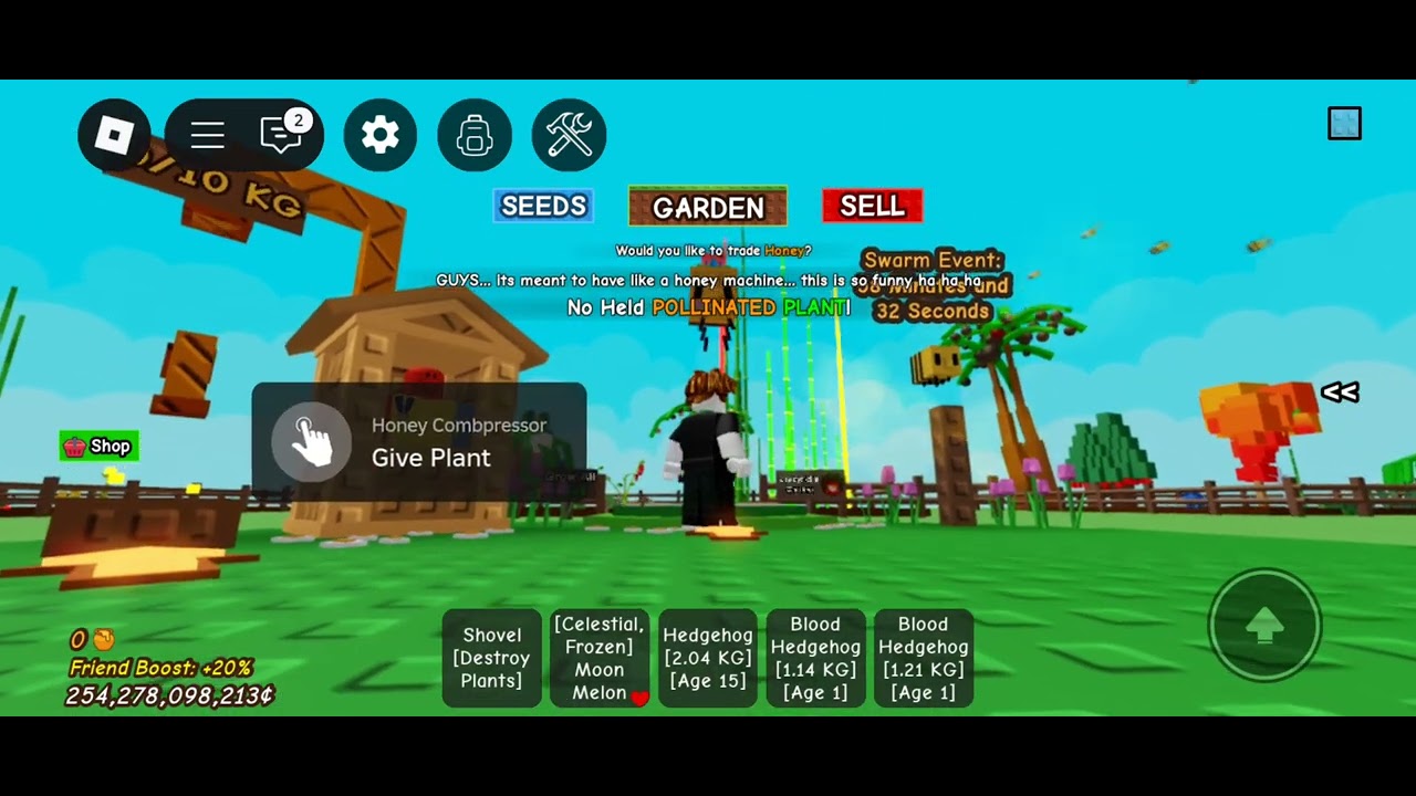 Playing the new bee update - YouTube