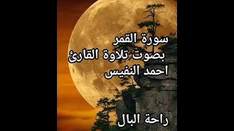 سورة. القمر. القارئ. احمد النفس ✨