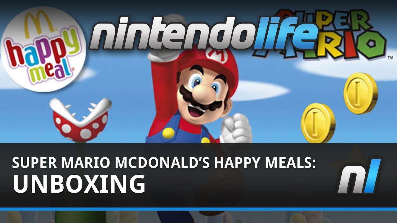 nintendo life pokemon Super Mario McDonald's Happy Meal Unboxing