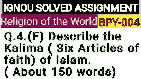 IGNOU SOLVED ASSIGNMENT BPY-004 Q.4(F)