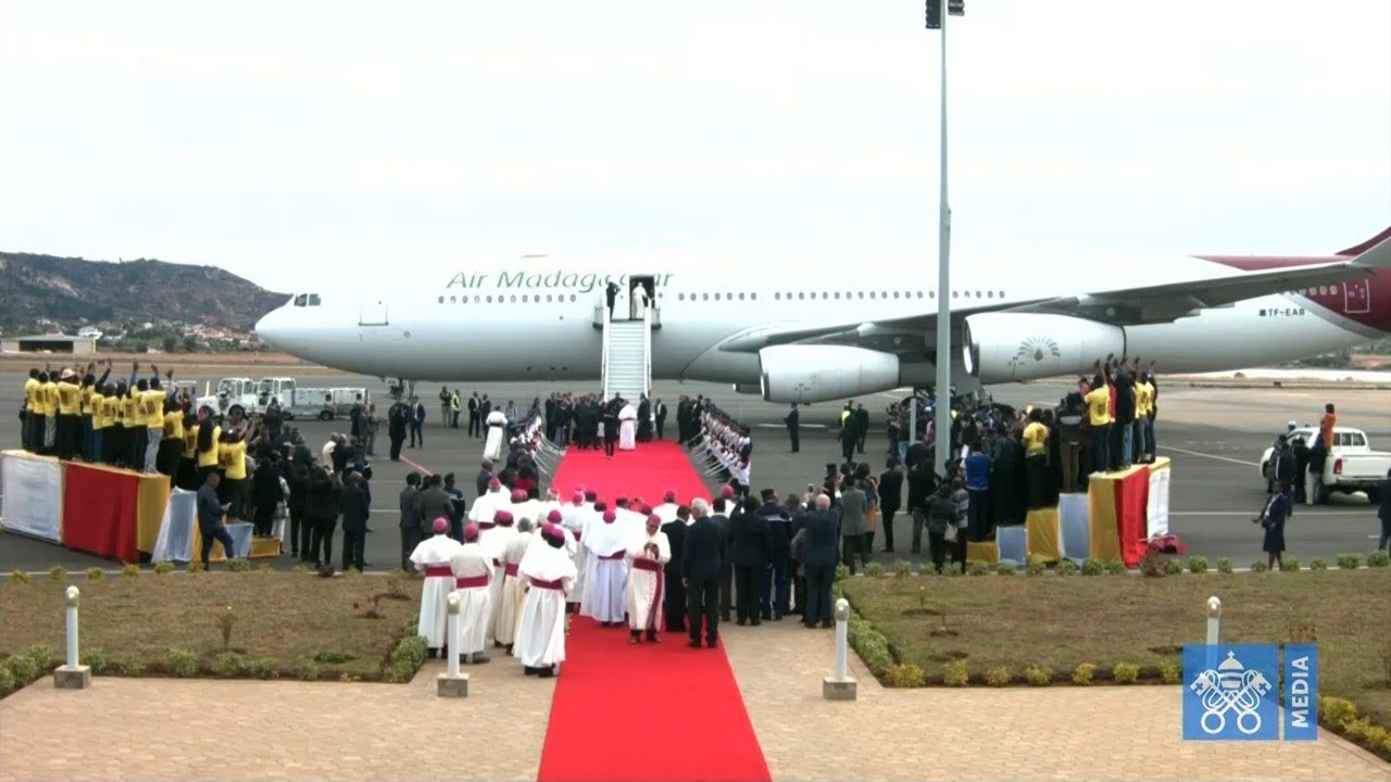 Departure of Pope Francis from Madagascar 10 September 2019 HD