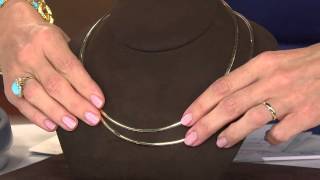 14K Gold 20" Reversible Polished 3mm Omega Necklace, 7.4g with Lisa Robertson