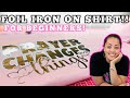 SISER FOIL AND ADHESIVE: How To Use Siser Foil and adhesive HTV on a sweatshirt | For Beginners!