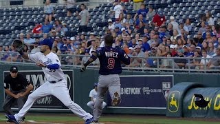 MIN@KC: Out call at first overturned in the 3rd