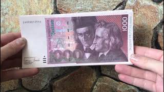 REVIEW OF PROP MONEY NOTES 1000 GERMAN MARKS MFP