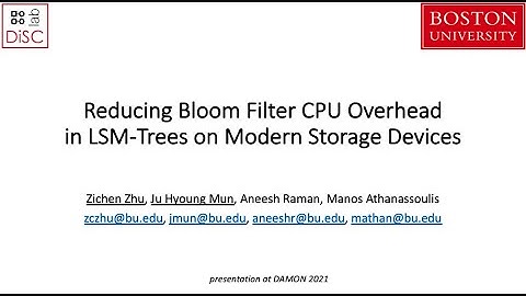 Reducing Bloom Filter CPU Overhead in LSM-Trees on Modern Storage Devices (DAMON 2021)