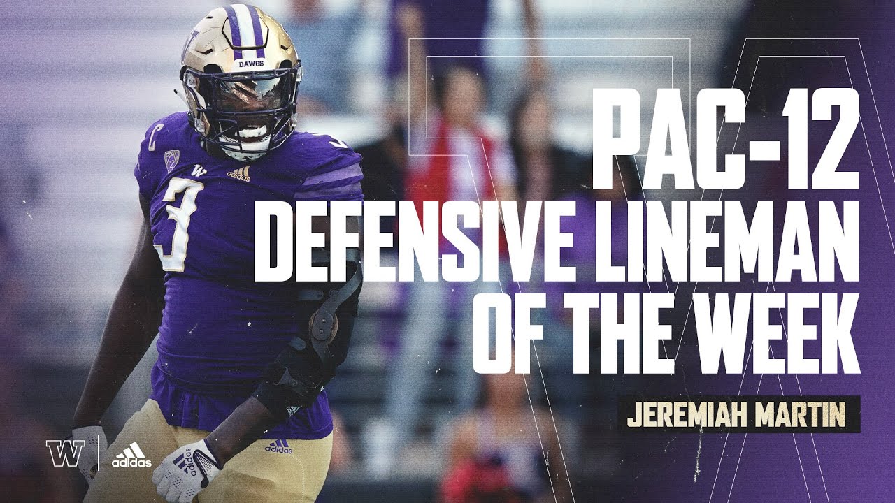 Washington's Jeremiah Martin earns Pac-12 Defensive Lineman of the