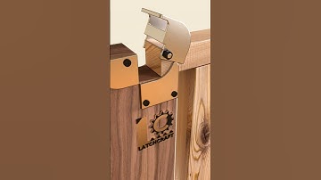 Slide Once – The Lock Snaps Perfectly! #SlidingLatch #LatchCraft #WoodworkDesign #DIYLatch #GateLock
