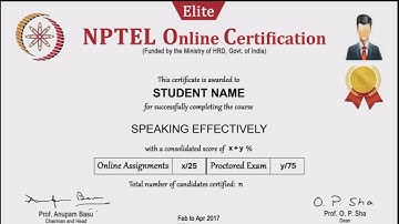 Nptel | Speaking Effectively | Week 0 : Assignment 0 | answers