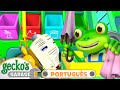 Gecko na Caça ao Lixo | 2 HORAS DO GECKO BRASIL! | Garagem do Gecko em Português | Desenhos Animados