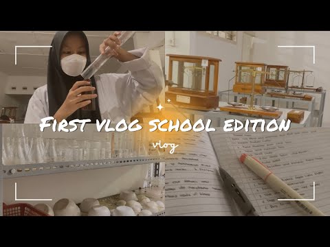 first vlog school edition || anak smk farmasi