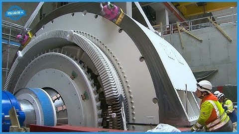 Giant Rotor & Stator Production Process For The €500 Million Hydroelectric Plant. Rewinding Motor
