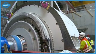 Giant Rotor & Stator Production Process For The €500 Million Hydroelectric Plant. Rewinding Motor