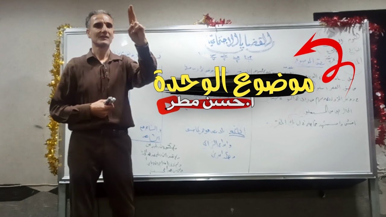 التعبير؛ قالب كتابة موضوع الوحدة لطلاب الثالث الثانوي أ.حسن مطر