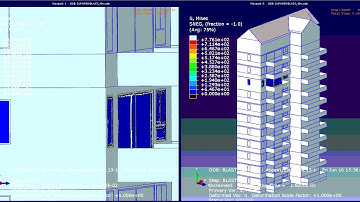Glass under blast load simulation using Abaqus Explicit