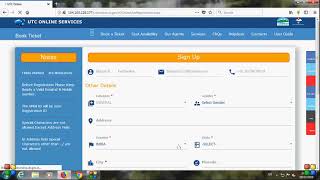 How to sign in for bus ticket booking in utconline. screenshot 1