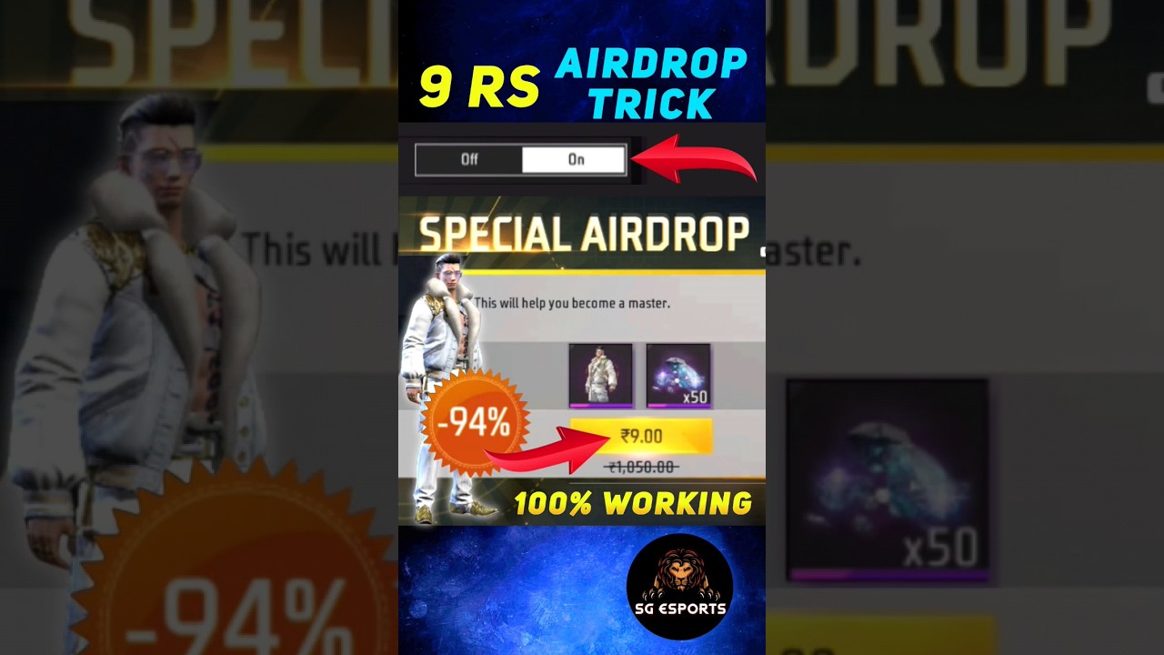 How To Get 9 Rs Airdrop In Free Fire, How To Get Airdrop In Free Fire, Free Fire Airdrop, #freefire