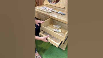 DIY Secret Storage – Hidden Drawer Under the Dressing Table #videos #furniture #wood #virals #money