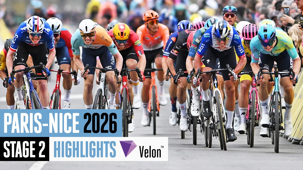 An explosive final sprint 😲 Paris-Nice Stage 2 Highlights
