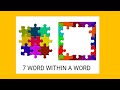 Word Within A Word - 11+ Verbal Reasoning Questions