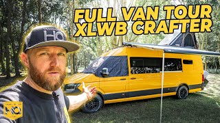 Full Van Tour of Our 6 Berth  Extra LWB VW Crafter Camper!