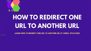 Redirect one URL to another .htaccess | .htaccess tutorial