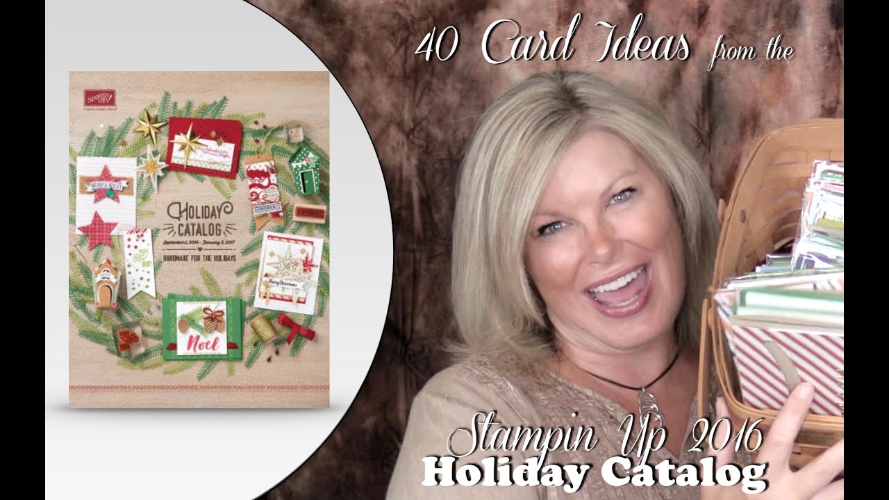 40 Card Ideas from the 2016 Stampin Up Holiday Catalog + new Giveaway paper mache