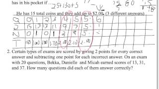 Math 88/89 Make a Table
