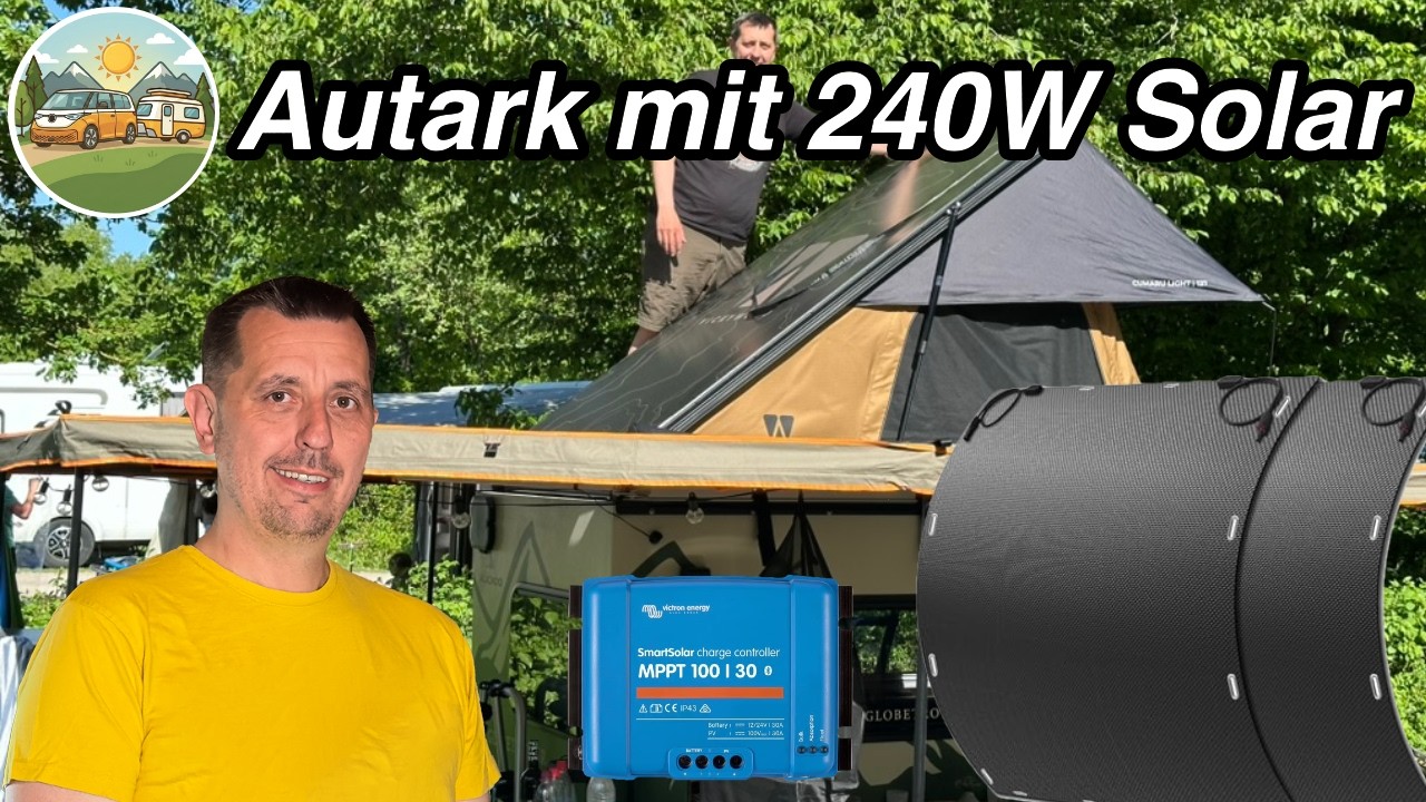 Endlich echter Autark-Camper! ☀️ 240W Solar auf unserem Kuckoo Bruno 2x120W Panels & Victron MPPT 🛠️
