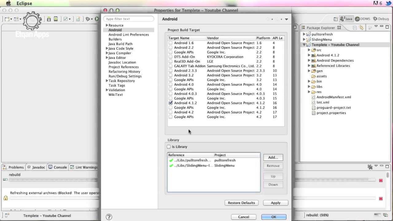 How to import "Youtube Channel Template" Project in Eclipse - YouTube