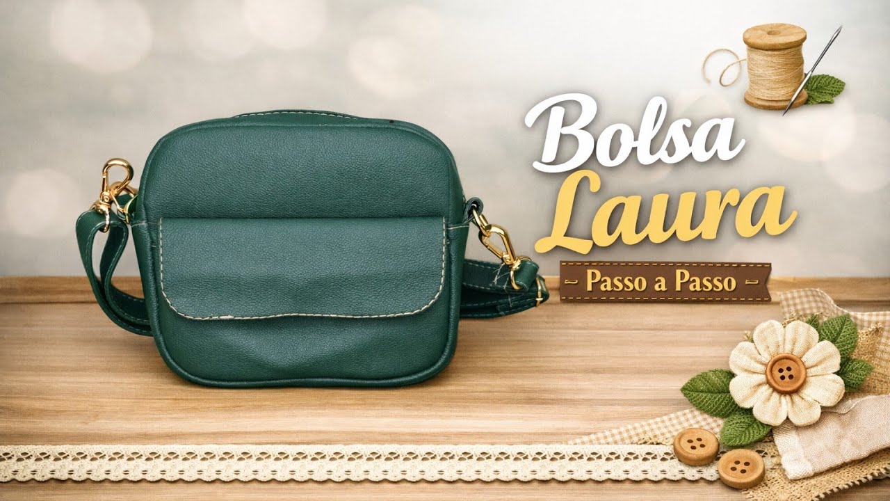 Bolsa Laura: simples e fácil de fazer | Bolsa transversal | Passo a passo