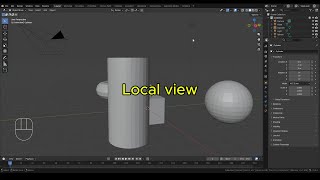 How to isolate objects with the Local View | Blender 5.0.1