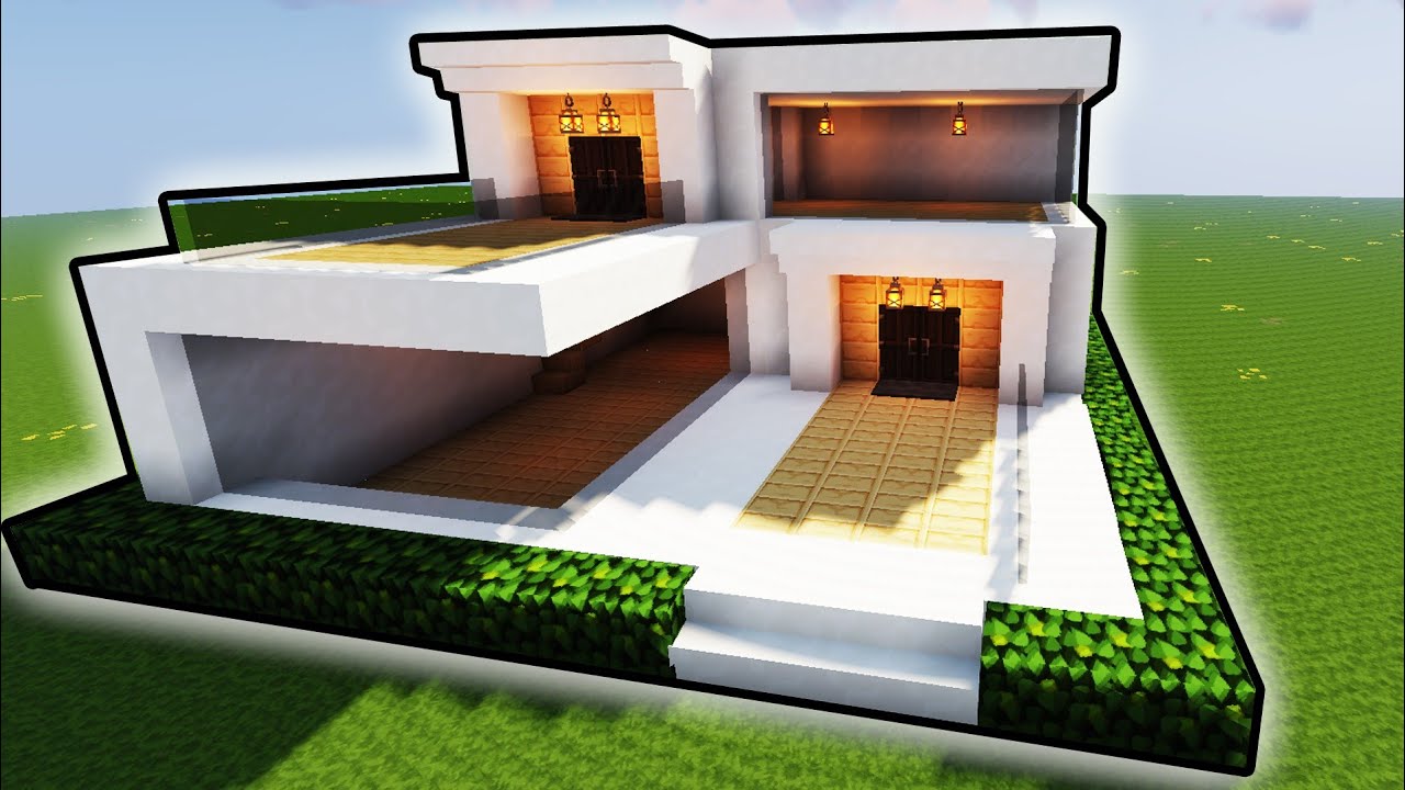 Como Hacer Una Casa Moderna En Minecraft Pequeña
