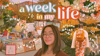 a week in my life: slow days at college, falling in love, & enjoy my own company // vlog 019